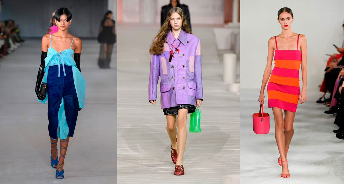 Три главных цветовых тренда сезона весна-лето 2023 на неделе моды в Нью-Йорке