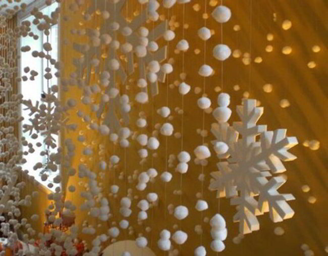 снежинки на окна своими руками