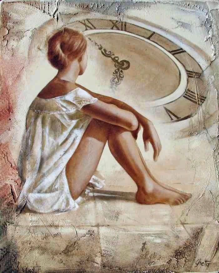 Жизнь коротка искусство. Художник Lucia Coghetto. Художественная картина мира. Картина ожидание. Живопись жизнь
