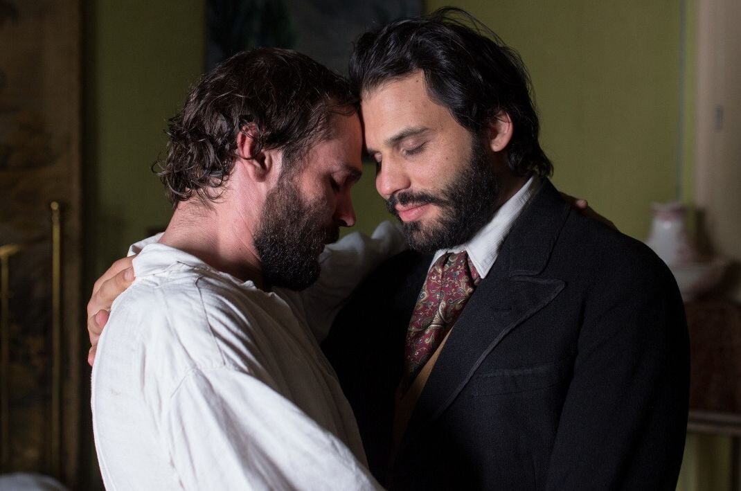 Николай Чехов (актёр Робинсон Стевенен) и Исаак Левитан (актёр Александр Зефф),
