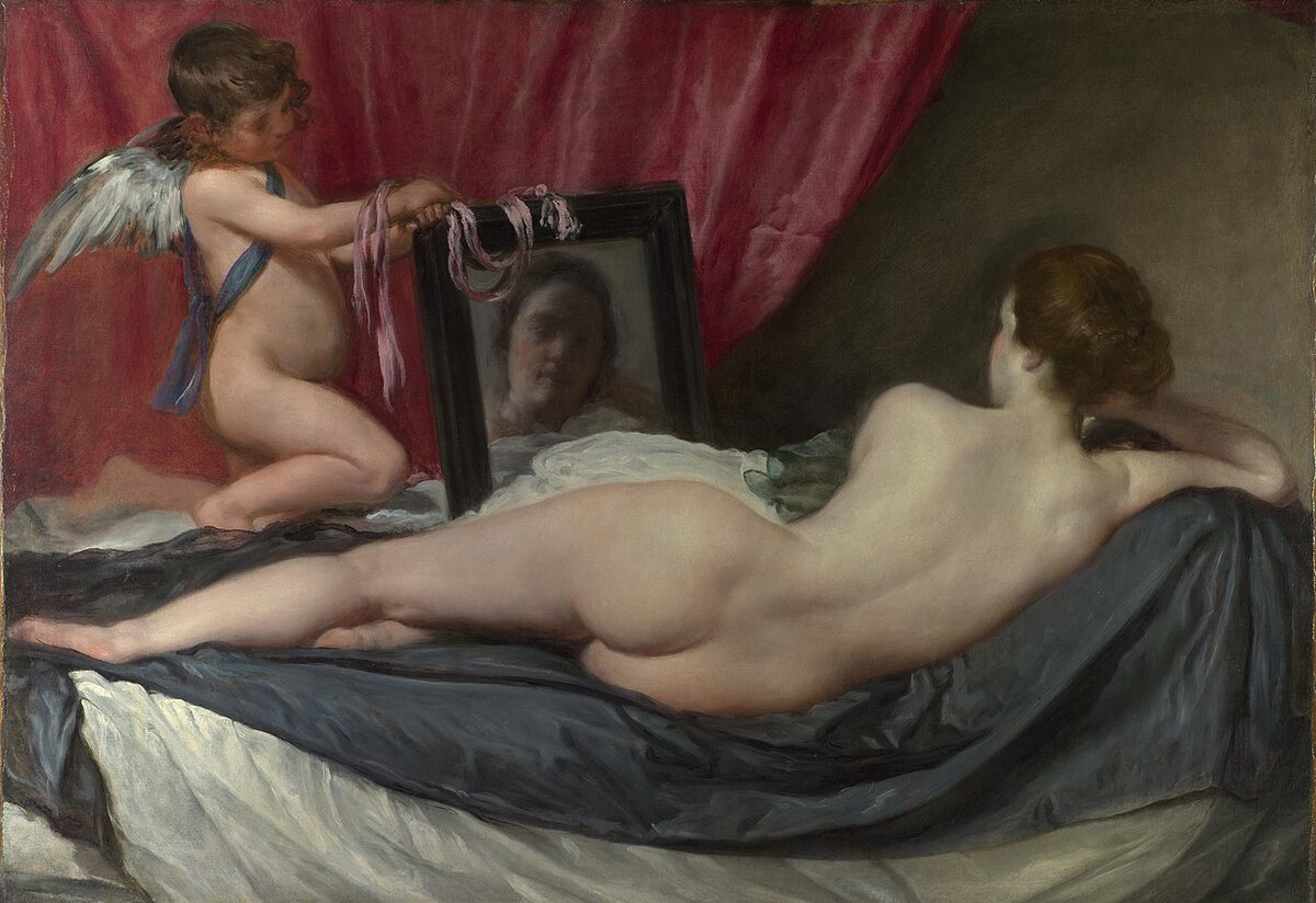 Диего Веласкес, "Венера с зеркалом", ок. 1647—1651, холст, масло. 122 × 177 см