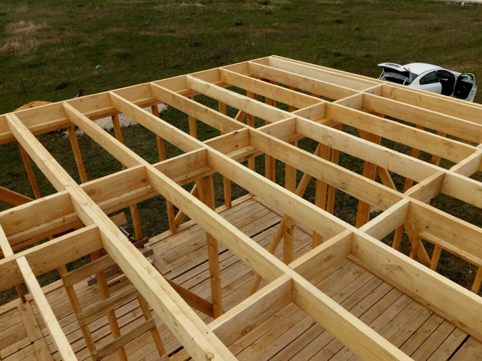 Межэтажное перекрытие, вид сверху