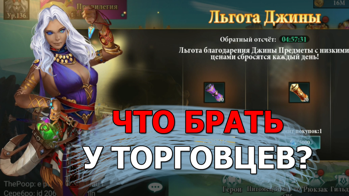 Destiny Summoner. Льгота Джины и предложения таинственного торговца. Что брать?