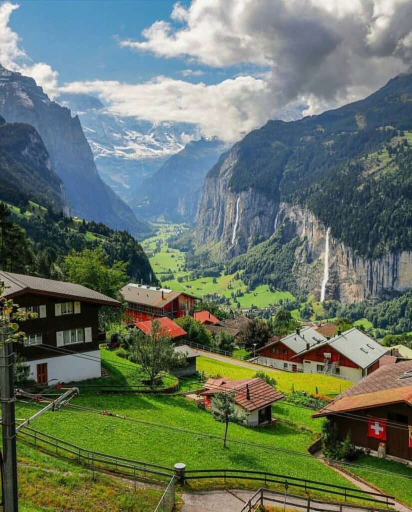 Деревни в горах швейцарии