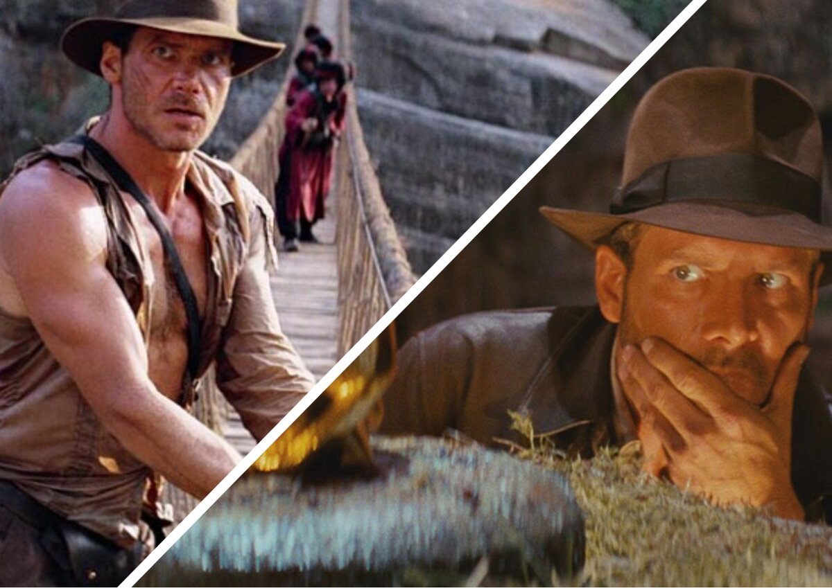 Индиана Джонс – величайших герой в истории кино, 
коллаж 25ga.ru, фото  кадры из фильмов