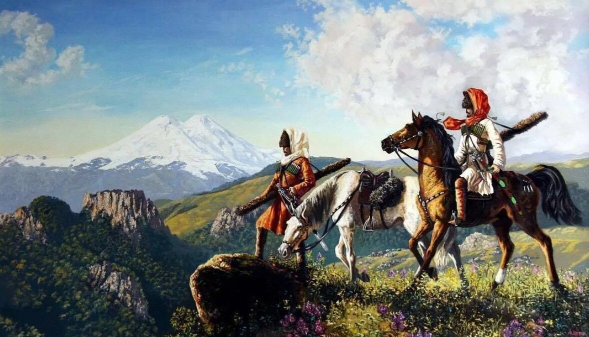 "Адыгея, Черкесы" Картинка взята у Cengiz Çinaz на www.pinterest.ru