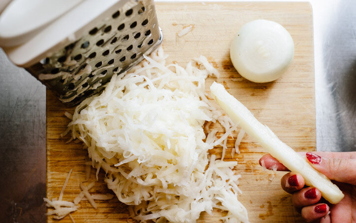 Терка  + Картошка и лук