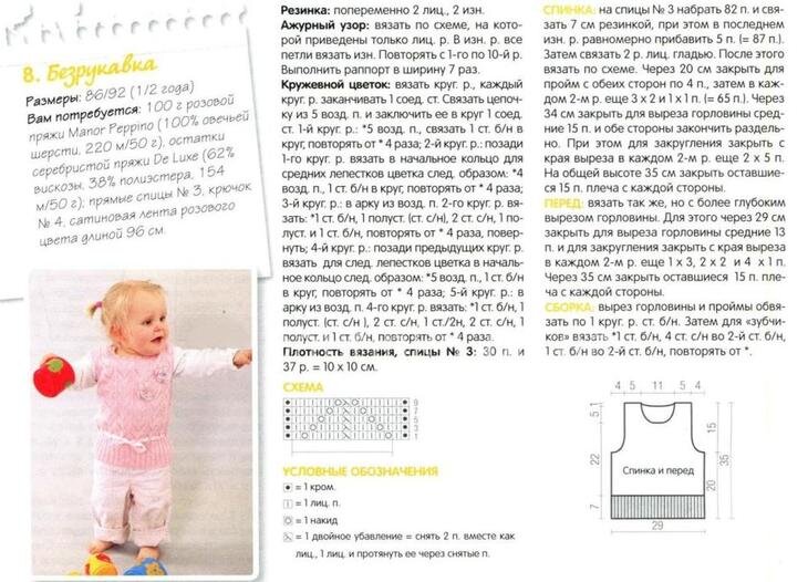 Вязание жилетки для детей спицами. Схема жилетки для девочки. Детские жилетки Вязание спицами.