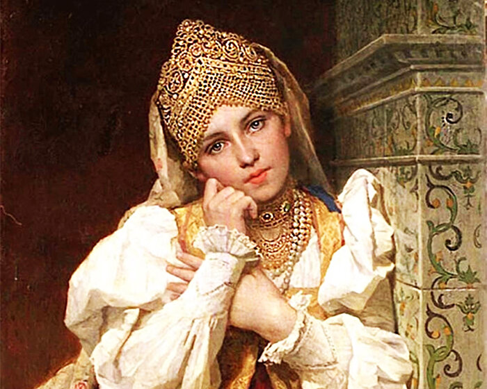 Ф. Журавлев. Боярышня. Фрагмент