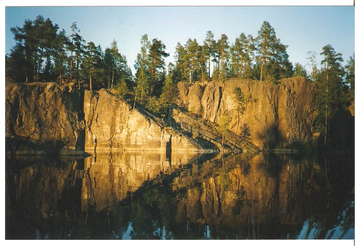 Типичная картина утра в шхерах. Фото из Яндекс карт