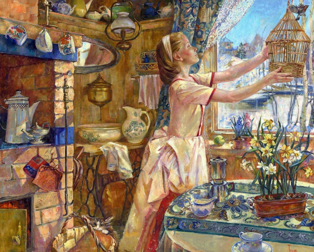 Художник Петр Фролов и Наталия тур