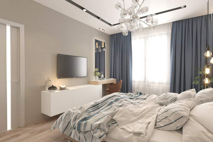 Ремонт спальни от Remelle на улице Красуцкого, 3