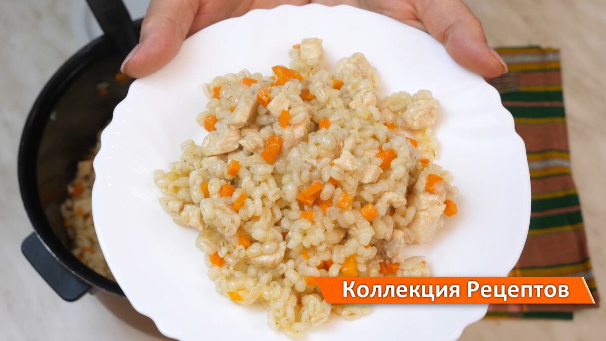 Перловка с курицей и овощами, пошаговый рецепт с фото на ккал