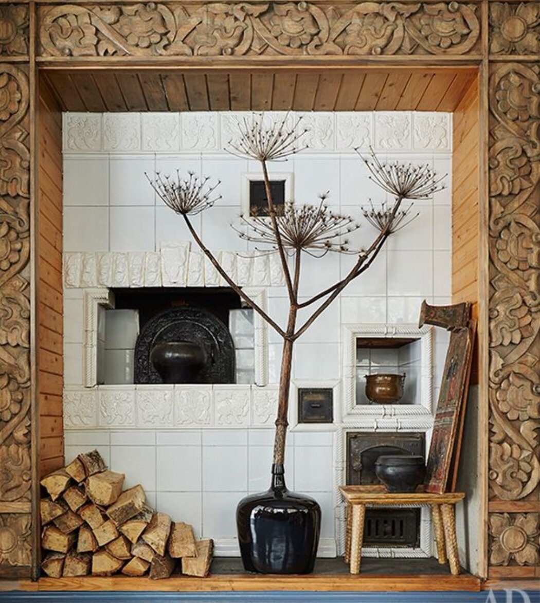 Дом в русском стиле может быть очень интересным. 