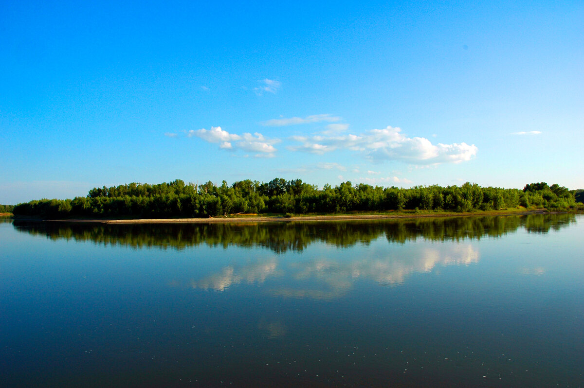 Тихий вечер на Чарыше.