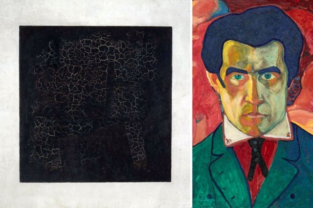 «Черный квадрат» и Автопортрет К.Малевича