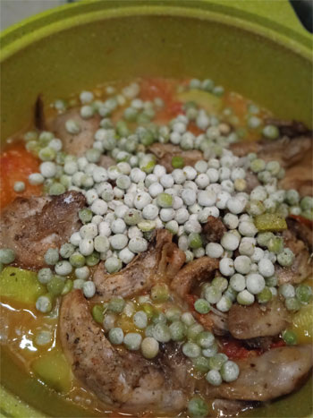 Перепелка с овощами