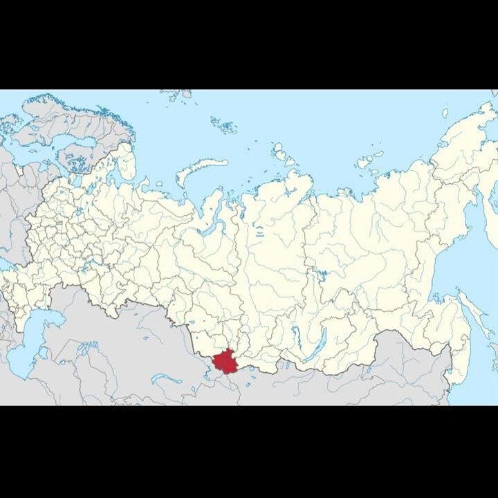 Красным отмечена Республика Алтай