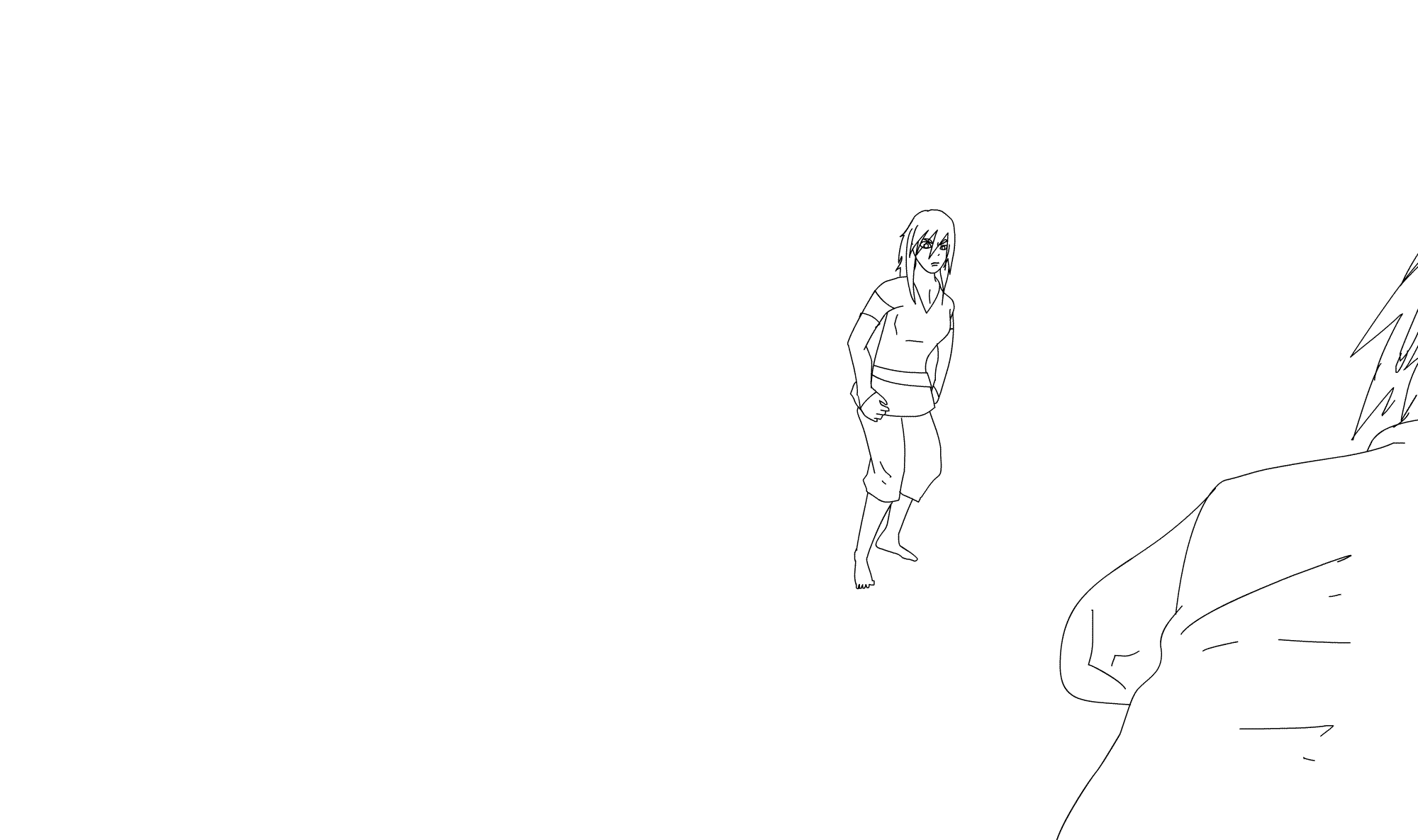 Как-то понравился приём в одном из видеоучителей по каратэ) Решил перерисовать