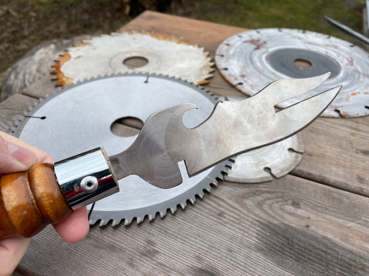 Изготовление ножа из алмазного диска. Making a knife from a diamond disk.