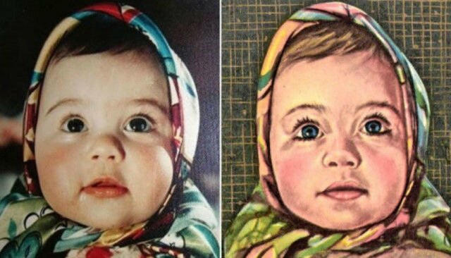 Та самая "Алёнка". Фото ребёнка наглядно иллюстрирует,как выглядели советские дети. Щёки-непременный атрибут.