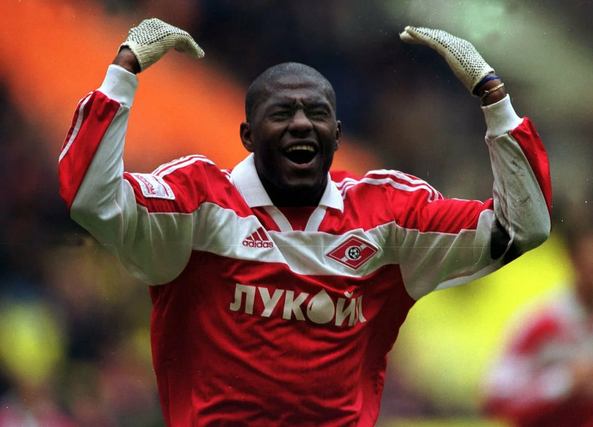 Луис Робсон в матче за «Спартак».