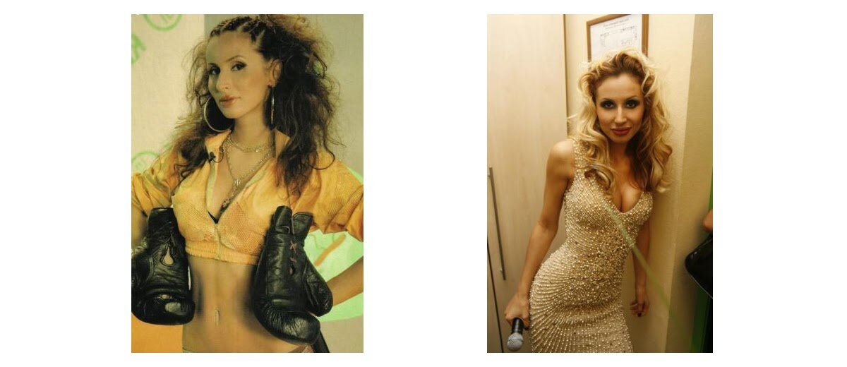 Самое большое изменение в образе Светланы претерпели именно брови.