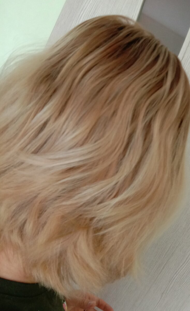 Фото после первого неудачного окрашивания