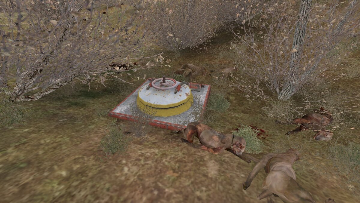 Тайник со стороны.