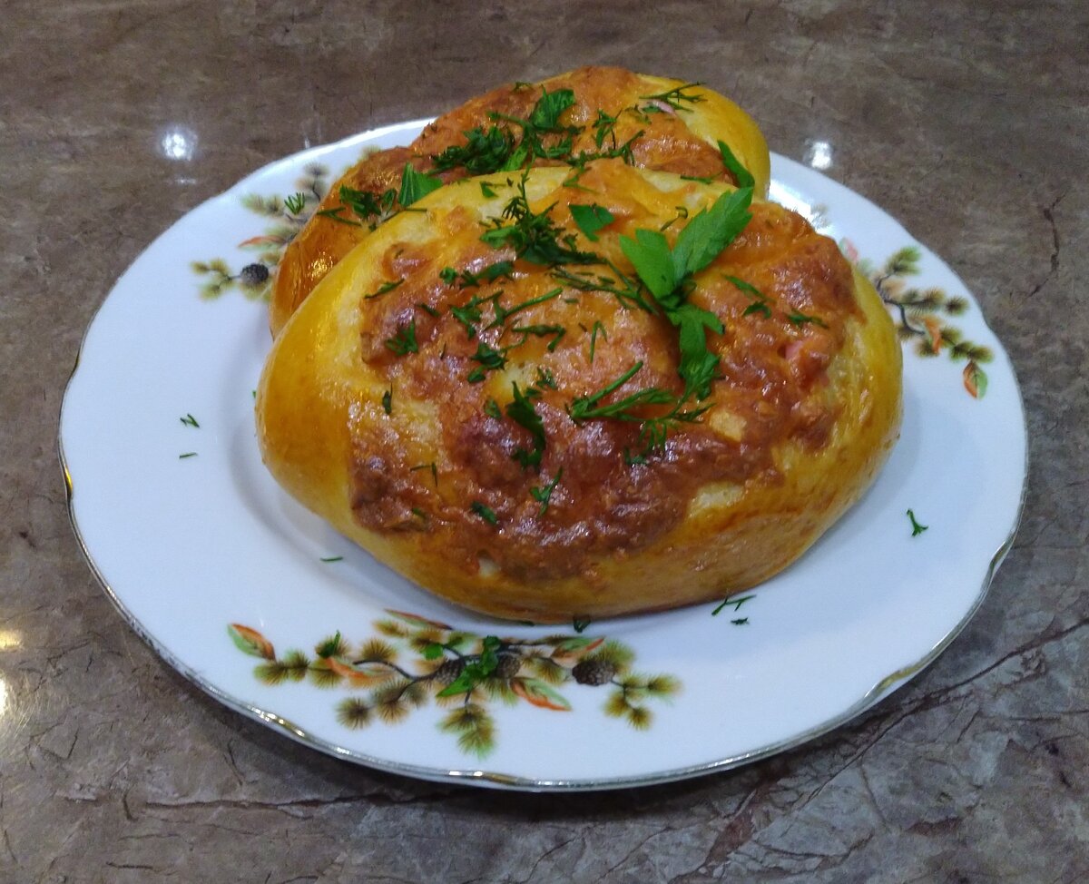 Лодочки с сырно-чесночной начинкой