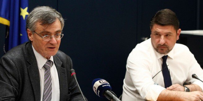 Никос Хардалиас (справа) и Сотирис Циодрас  