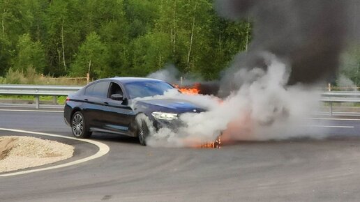 Новая дизельная BMW 530 - водитель заявляет о самовозгорании