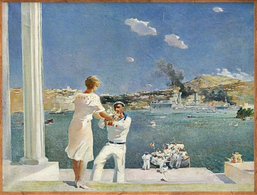 «Севастополь. Встреча», 1935, холст, масло