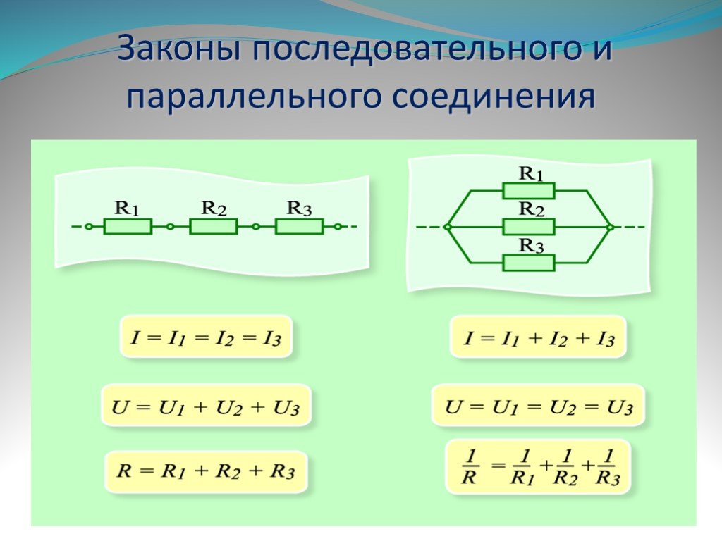 Параллельные данные. Подключение последовательно и параллельно. Последовательное и параллельное соединение проводников. При последовательном соединении резисторов одинаковы. Соединение проводов параллельно и последовательно