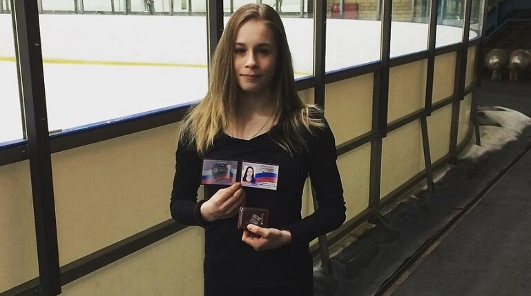 Юный тренер. На фото пока ещё действующая спортсменка. Фото из открытых источников. 