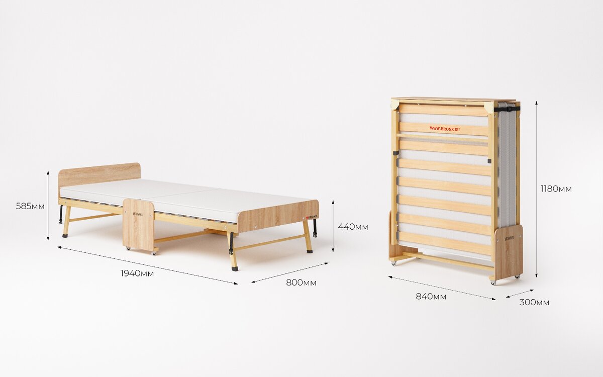 Размеры советской раскладушки стандартной