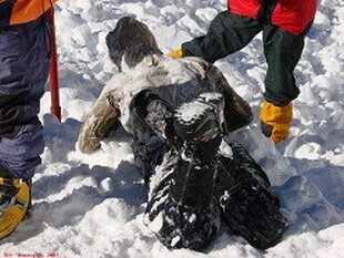 Погиб от схода лавины. Фото с сайта risk.ru