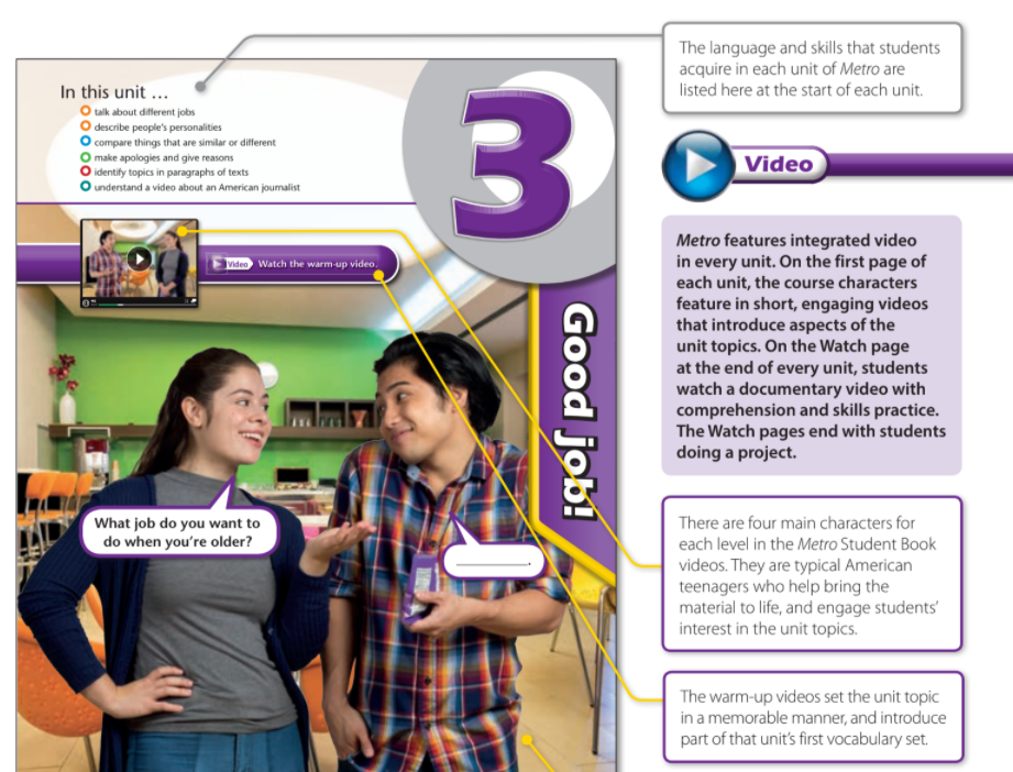 Скриншот из Teachers' guide Metro level 2 