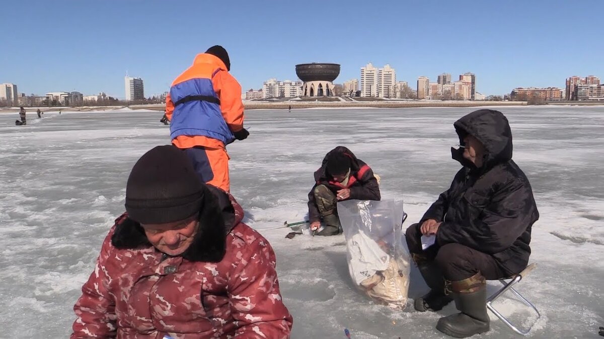 Зимняя рыбалка на Казанке. Фото из открытого источника.