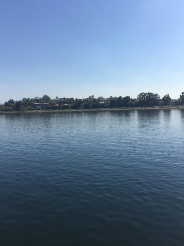 Киренск. С борта т/х сухогруз-толчкач "СК-2014"  19.08.2020. Фото Кирилл Кузьмин