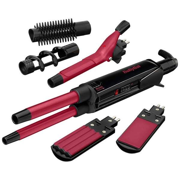 Плойка с разными насадками . Даже если у получательницы не слишком длинные волосы, всё равно она хоть иногда делает причёски и укладки, поэтому ваш презент пригодится.Мультистайлер для волос
