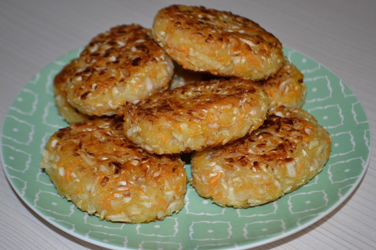 Постные котлеты без мяса и яиц
