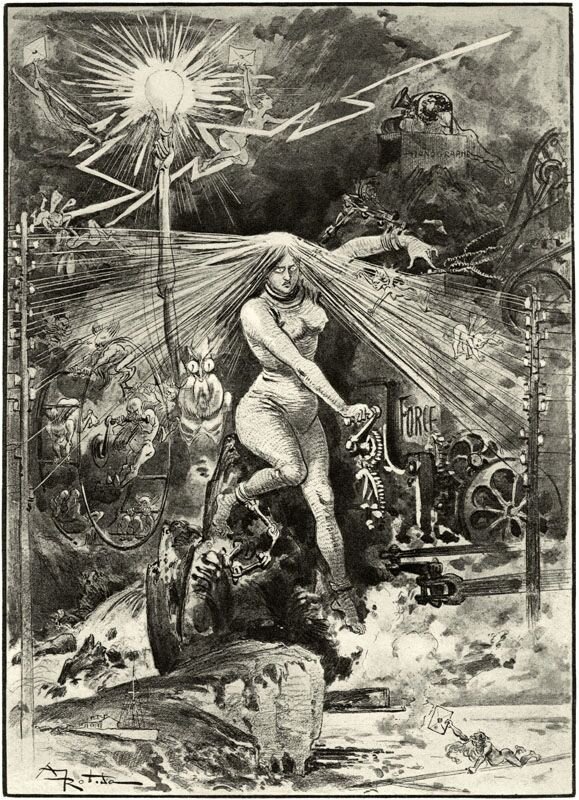 Иллюстрация из «Электрической жизни» А. Робиды.