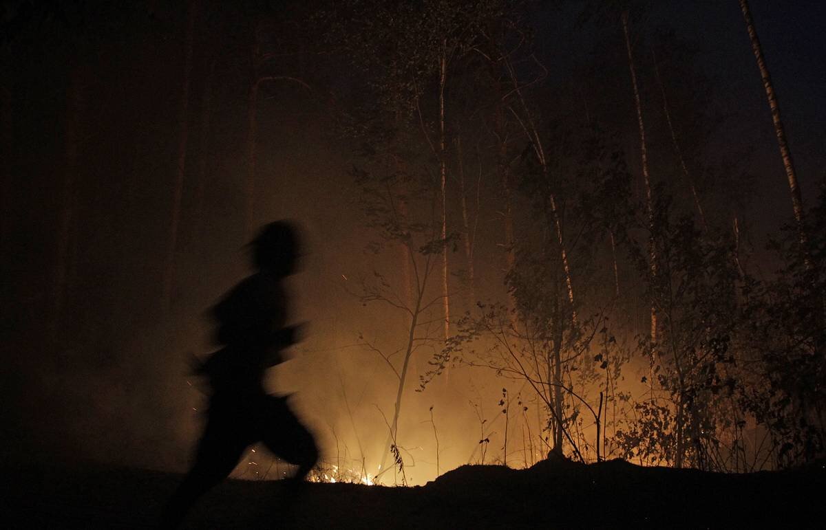 Фонарики в лесу. Темный силуэт в лесу. Потерялся в ночи. Человек с фонарем в лесу. Потерялся в ночи.