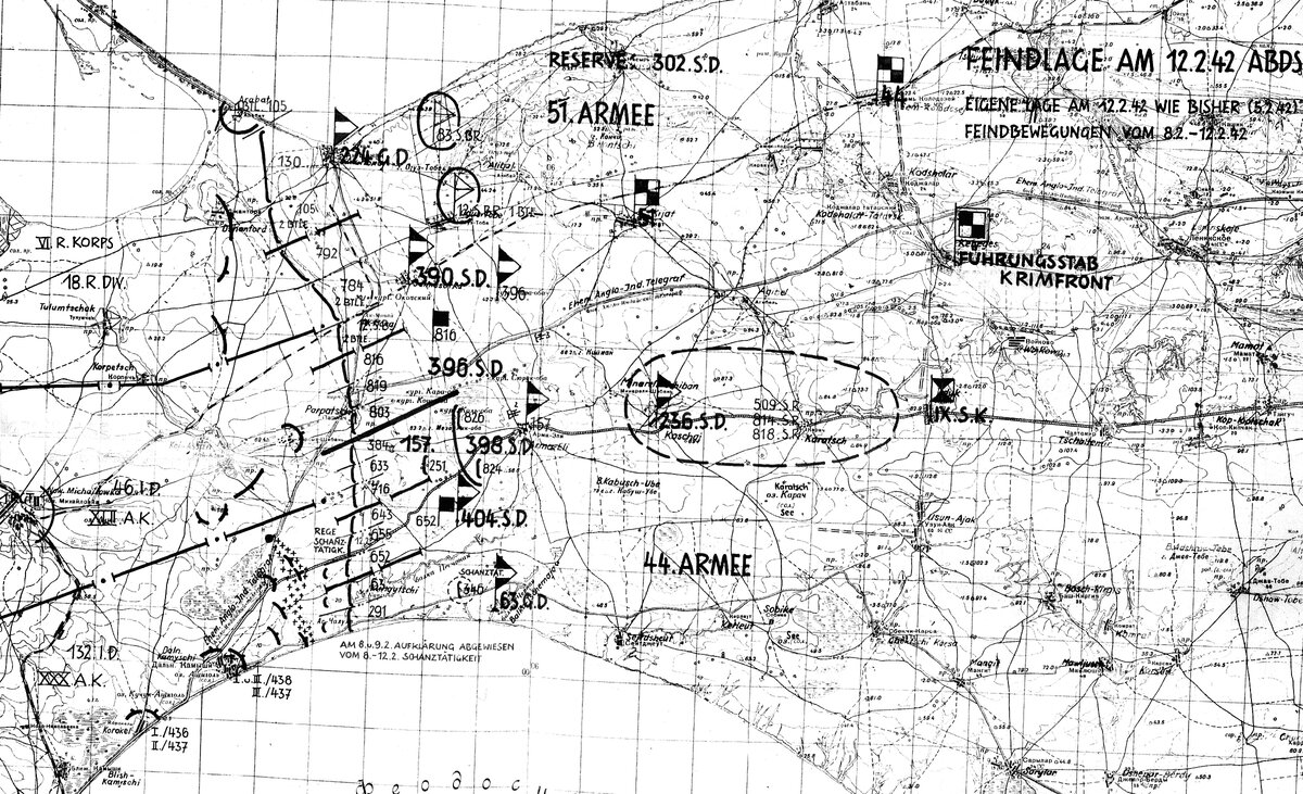 Карта крыма 1942 года