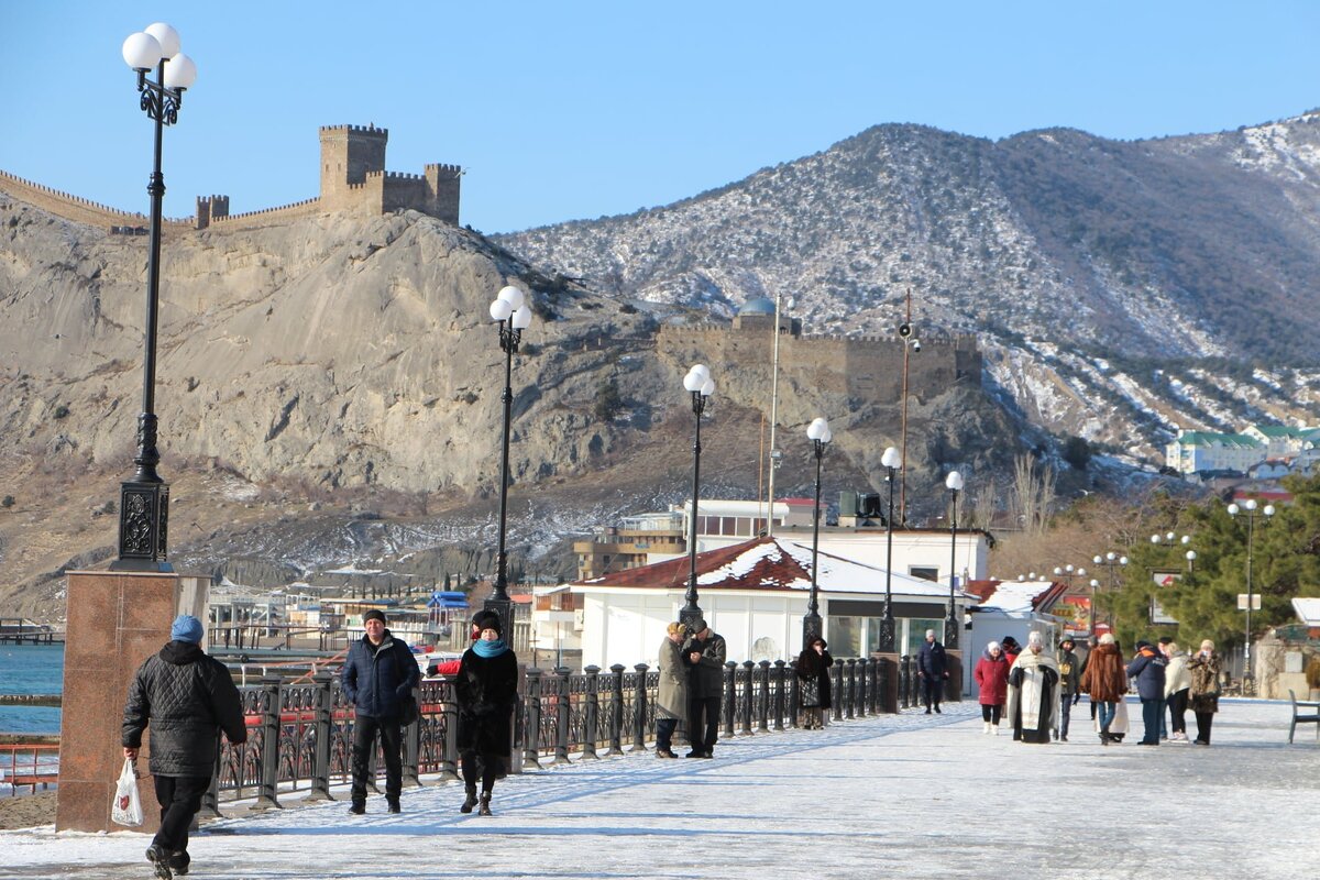 Зима в Судаке // Фото: Александр Кирьяков 