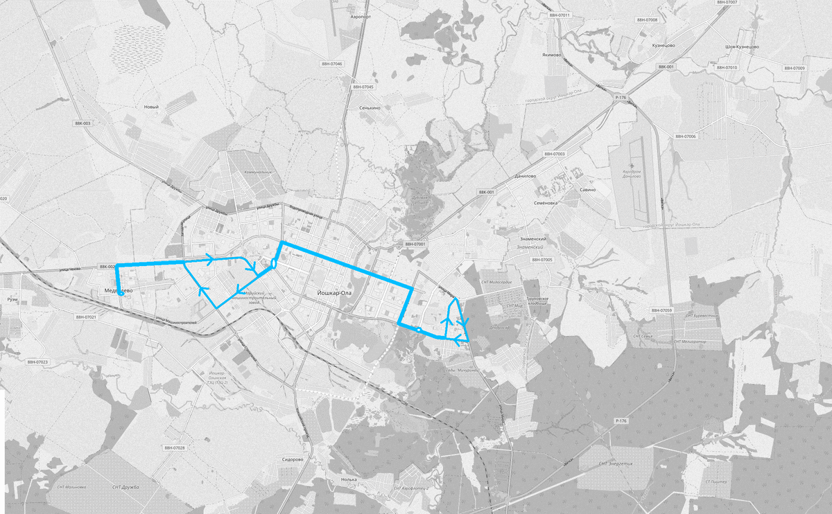 Маршрут М4 (с 2023 г.). Разработка Поспехова И.А.