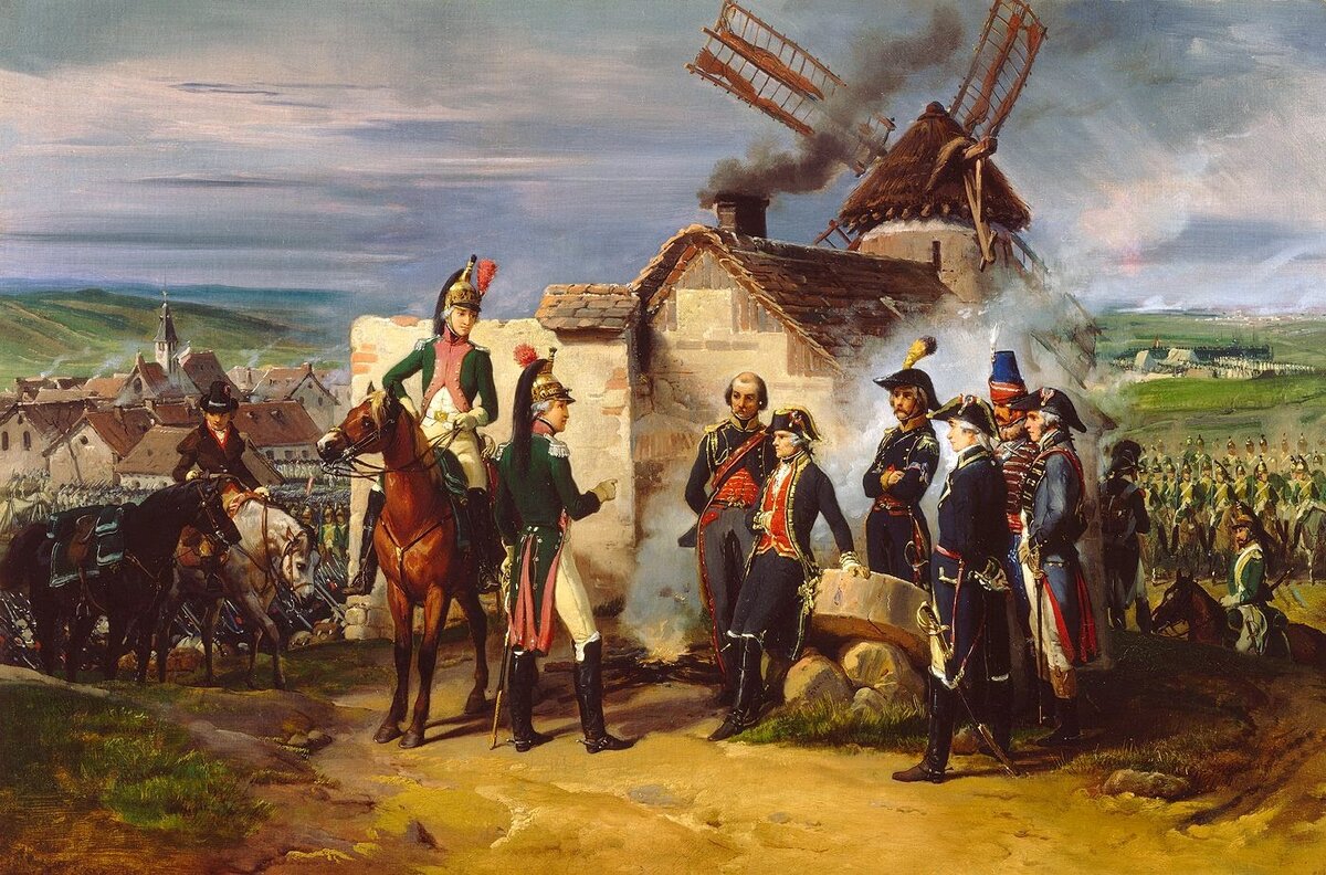 Французское командование в сражении при Вальми, 1792 год. Художник: Éloi Firmin Féron