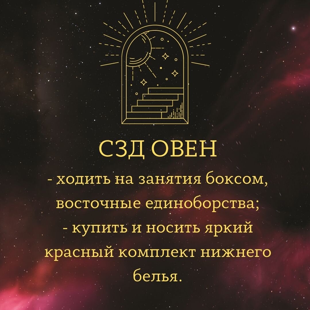СЗД для каждого Знака Зодиака
