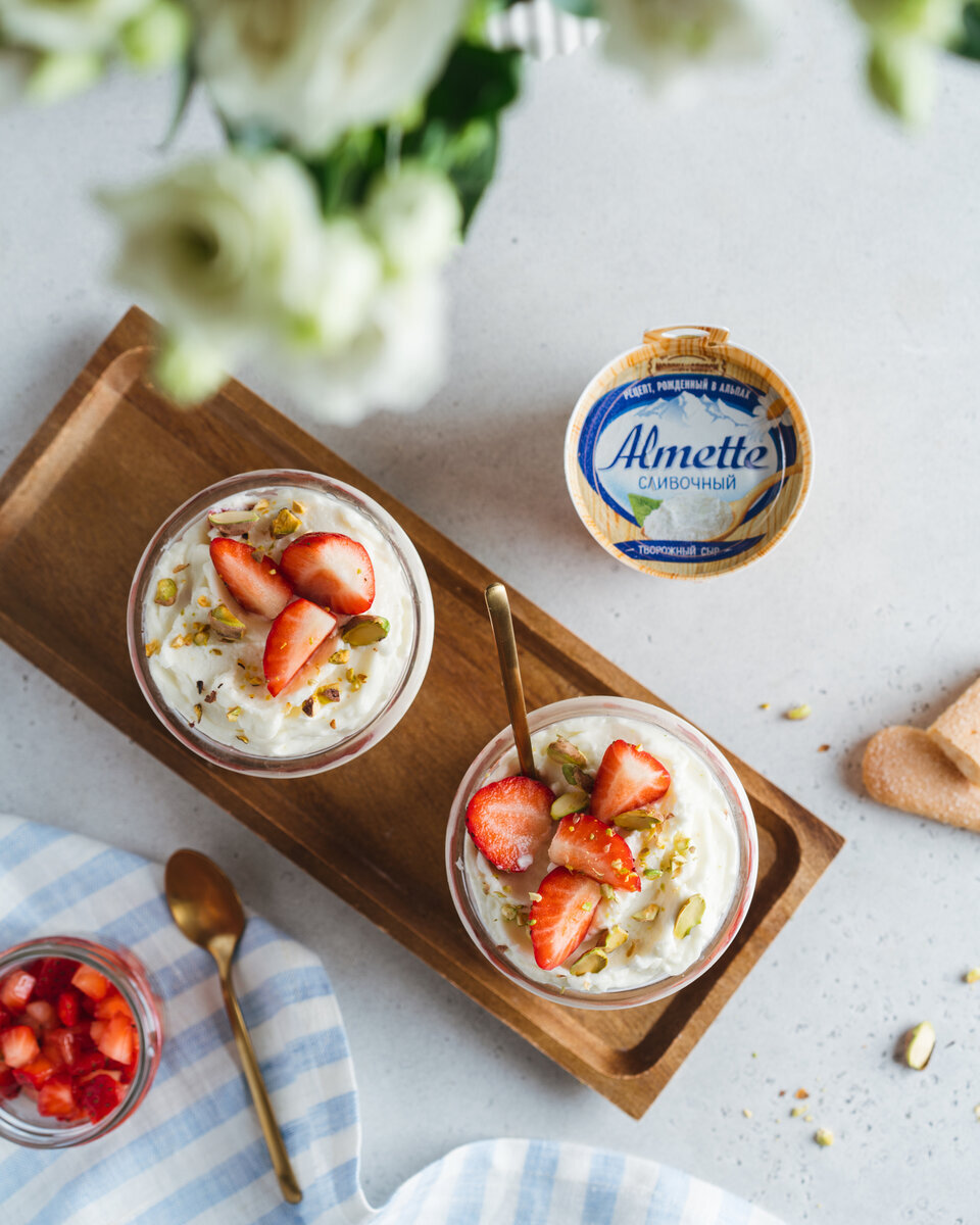 Творожный сыр Almette подарит десерту такую нежность, что за количество съеденных порций мы не отвечаем 😉